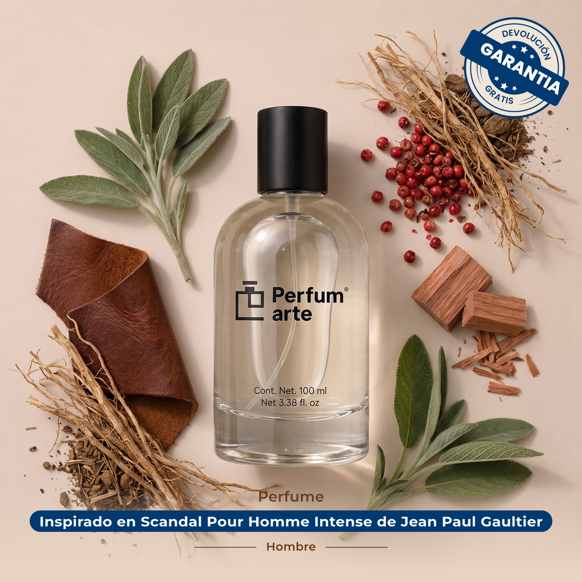 Perfume Inspirado en Scandal Pour Homme Intense de Jean Paul Gaultier Hombre