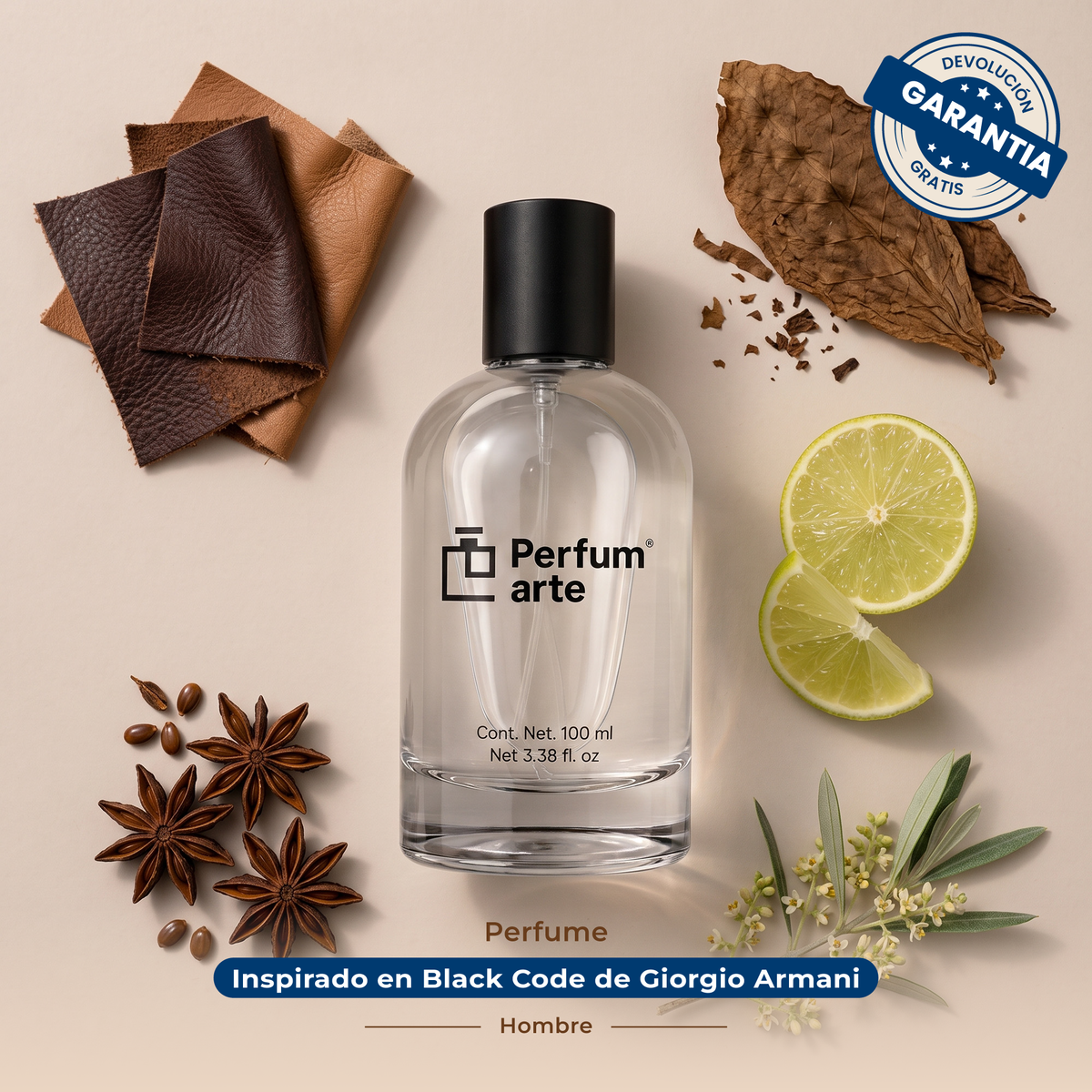 Perfume Inspirado en Black Code de Giorgio Armani Hombre