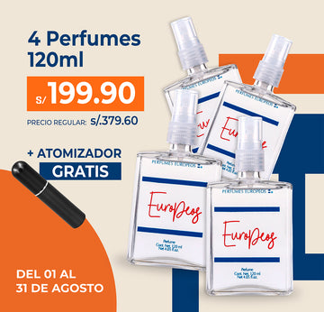 4x120 ml - Abel + Atomizador de regalo (Sin perfume)