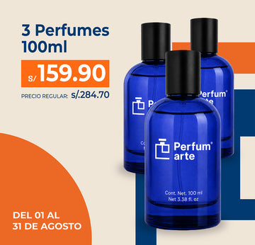 3x100 ml Perfumarte Azul