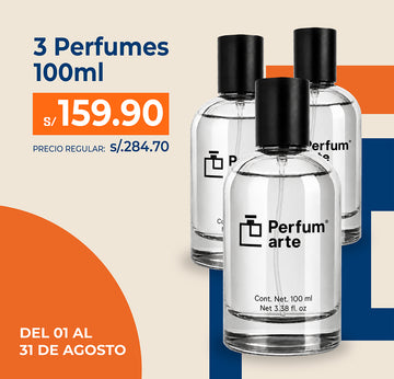 3x100 ml Perfumarte Transparente