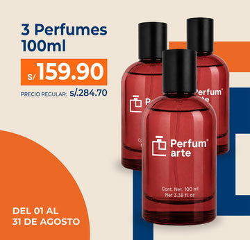 3x100 ml Perfumarte Rojo