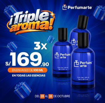 3x100 ml Perfumarte Azul