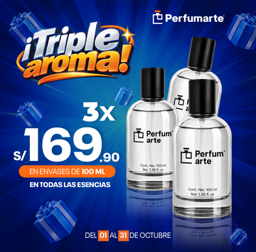 3x100 ml Perfumarte Transparente